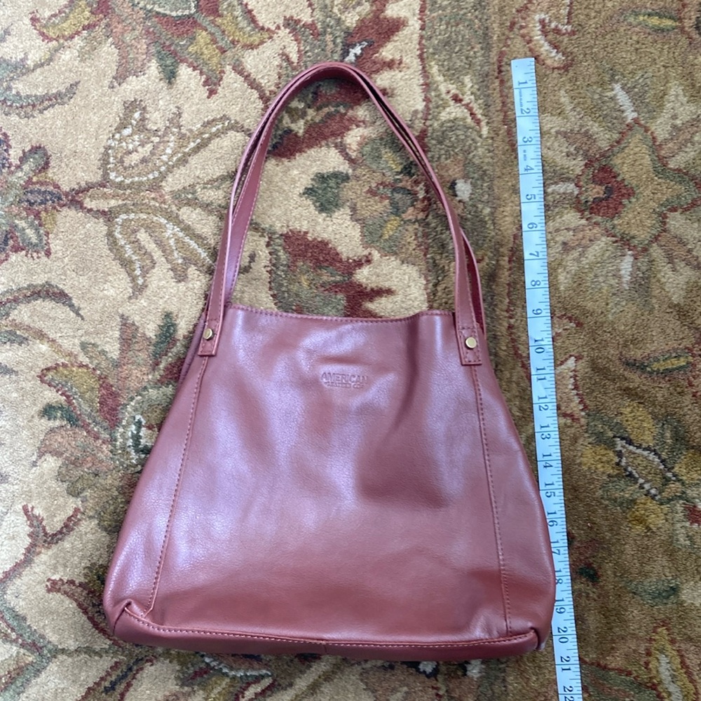 AMERICAN LEATHER CO Elegant Brown Leather Tote Bag 👜
